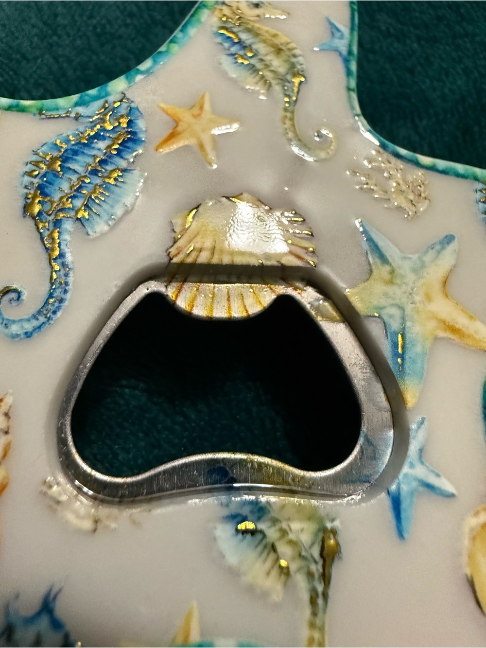 Starfish-Shaped Ocean Bottle Opener And Fridge Magnet - Picture 3 of 4